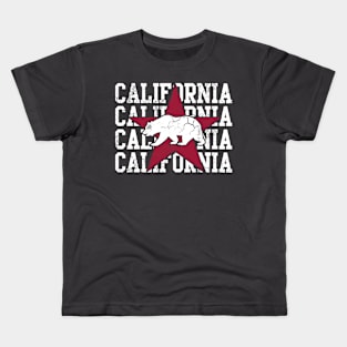 California Republic State Flag Design Kids T-Shirt